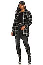 view 4 of 4 Midi Shacket in Window Pane Plaid