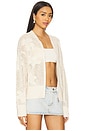 view 3 of 6 Flower Pop Open Stitch Jacket in Eco Natural