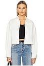 view 1 of 6 Cropped Paper Boy Jacket in Bleached White