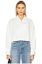 view 2 of 6 Cropped Paper Boy Jacket in Bleached White