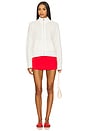 view 4 of 4 Boucle Knit Bomber in Chalk