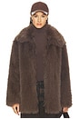 view 1 of 4 Carmen Fur Coat in Morel