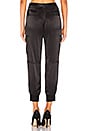 view 3 of 4 Precious Cargo Satin Jogger in Black