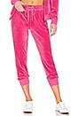 view 1 of 4 Velour Track Jogger in Street Pink