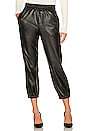 view 1 of 4 Neo Faux Leather Pull On Jogger in Black