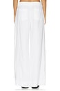 view 4 of 6 The Linen Marine Wide Leg Pant in White