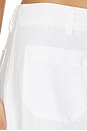 view 6 of 6 The Linen Marine Wide Leg Pant in White