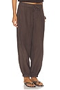view 2 of 6 Melody Micro Linen Balloon Pant in Rich Soil