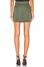 view 3 of 4 Venture Surplus Button Front Skirt in Washed Peace Green