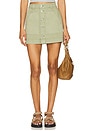 view 1 of 6 All Buttoned Up Skirt in Sage