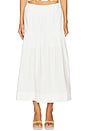 view 1 of 6 Poplin Prairie Skirt in White