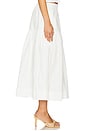 view 3 of 6 Poplin Prairie Skirt in White