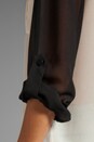 view 5 of 5 Modern Nomad Color Block Blouse en Ivory/Black in Ivory & Black