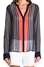 view 5 of 8 Scarf Print Blouse in Scarf Print