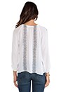 view 3 of 6 Embroidered Boho Blouse in White