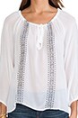 view 4 of 6 Embroidered Boho Blouse in White