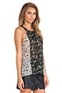 view 2 of 5 CAMISETA TIRANTES COLLAGE in Feather Spots & Green