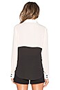 view 3 of 4 Essential Modernist Blouse in Praline & Black