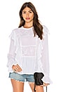 view 1 of 4 Poppy Ruffle Blouse in White