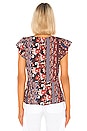 view 3 of 4 BLUSA OVER THE MOON PEPLUM SHELL in Collage