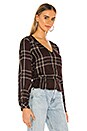 view 2 of 4 Jasper Button Front Blouse in New Romantic Plaid
