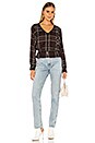 view 4 of 4 Jasper Button Front Blouse in New Romantic Plaid