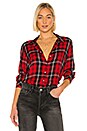 view 1 of 5 Life Of The Party Boyfriend Button Down in Party Red Plaid