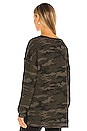 view 3 of 4 Slow Time Waffle Tunic in Forest Camo