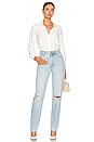view 4 of 4 Ruched Boyfriend Top in White
