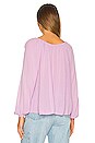 view 3 of 4 Tie Ballet Neck Blouse in Petal