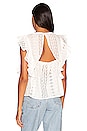 view 3 of 4 Breezy Eyelet Shell in White