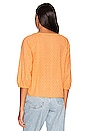 view 3 of 4 Eyelet Drawstring Blouse in Washed Melon