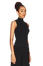 view 2 of 4 Sleeveless Mock Neck Top in Black