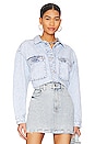 view 1 of 5 Cargo Cropped Boy Shirt in Holy Grail