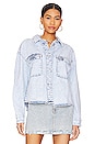 view 2 of 5 Cargo Cropped Boy Shirt in Holy Grail