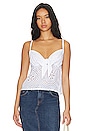 view 1 of 4 Tie Eyelet Cami in White