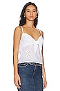 view 2 of 4 Tie Eyelet Cami in White