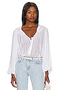 view 1 of 5 Breezy Smock Neck Blouse in White