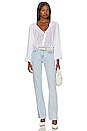 view 5 of 5 Breezy Smock Neck Blouse in White