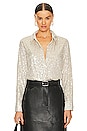 view 1 of 5 Radiant Sequin Top in Champagne