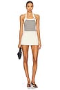 view 4 of 4 Sunkissed Rib Halter Top in Black & Macrame Stripe 2