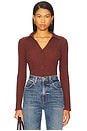 view 1 of 4 Long Sleeve Textured Top in Chicory