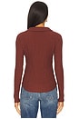 view 3 of 4 Long Sleeve Textured Top in Chicory