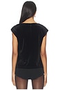 view 3 of 4 Pleated Sleeveless Top in Black