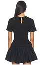 view 3 of 5 TOP AVEC SMOCKS BETTER TOGETHER in Black