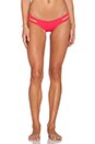 view 1 of 4 BAS DE MAILLOT DE BAIN FORME STRING AVEC DOUBLE LIEN CÔTÉS in Ruby Red