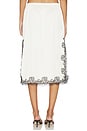 view 4 of 6 The Magnolia Skirt in Champagne With Noir Lace