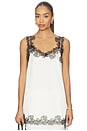 view 1 of 5 CAMISOLA THE JULIETTE in Champagne With Noir Lace