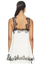 view 3 of 5 CAMISOLA THE JULIETTE in Champagne With Noir Lace
