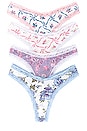 view 1 of 5 x LoveShackFancy Thong Set in Multi